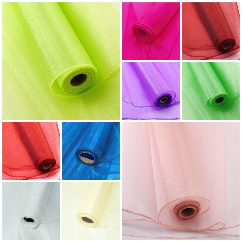 Organza dekorační 45536 šíře 12cm, návin 9m (více barev)