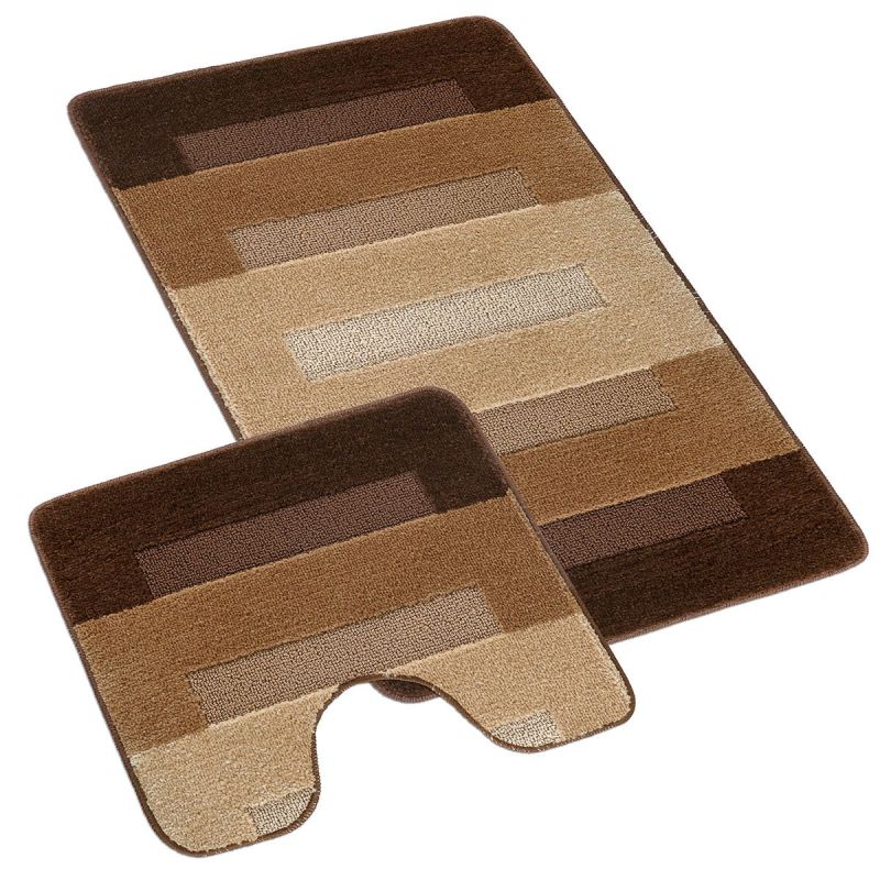 Koupelnová předložka BANY, PARKETY HNĚDÉ (více rozměrů)