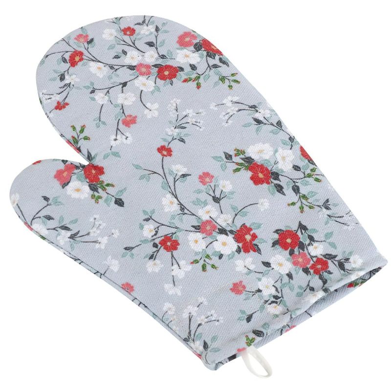 Kuchyňská chňapka DITA 402, KVÍTÍ NA ŠEDÉ, 28x18cm