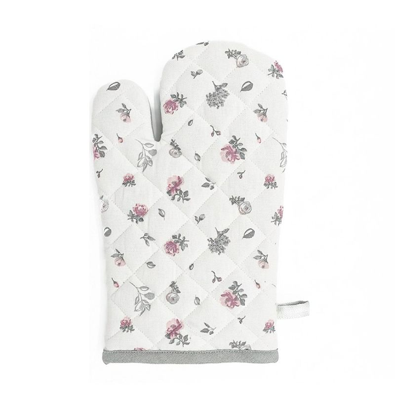 Kuchyňská chňapka KYTKY QK-129, růžovo-šedá, 28x18cm