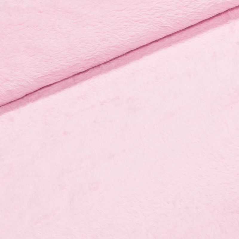 Mikroplyš / coral fleece 090 jednobarevná světle růžová, š.160cm (látka v metráži)