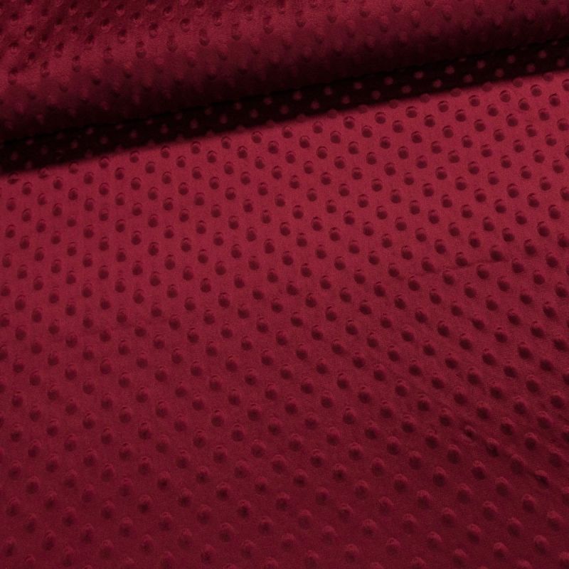 Minky 60701165 jednobarevná bordó, š.150cm (látka v metráži)