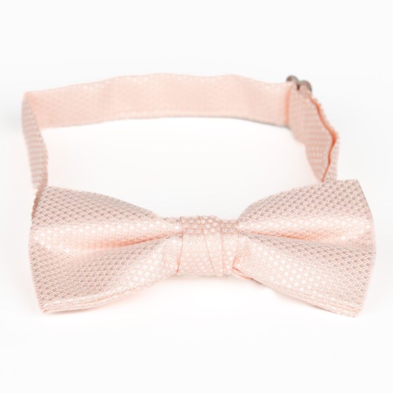 Motýlek pánský AMJ vzorovaný, světle lososový / kostička MP384