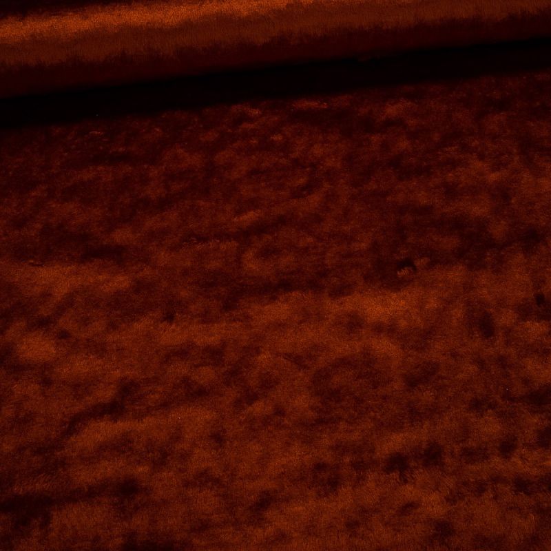 Plyš hladký ILJA 408, terakota, šíře 150cm (metráž)