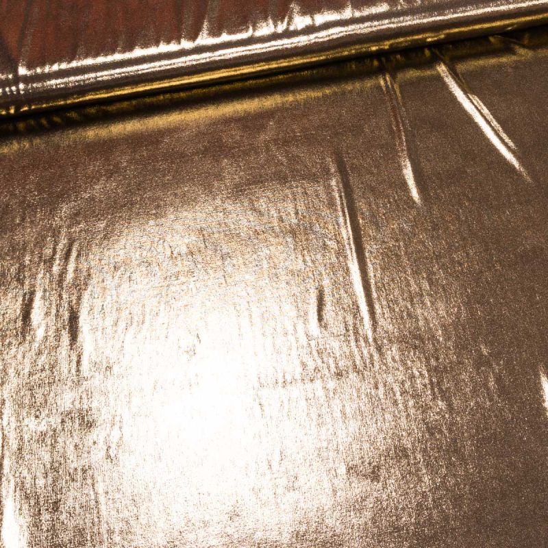 Polyesterový úplet JERSEY ICE 8, zlatá lesklá, š.150cm (látka v metráži)