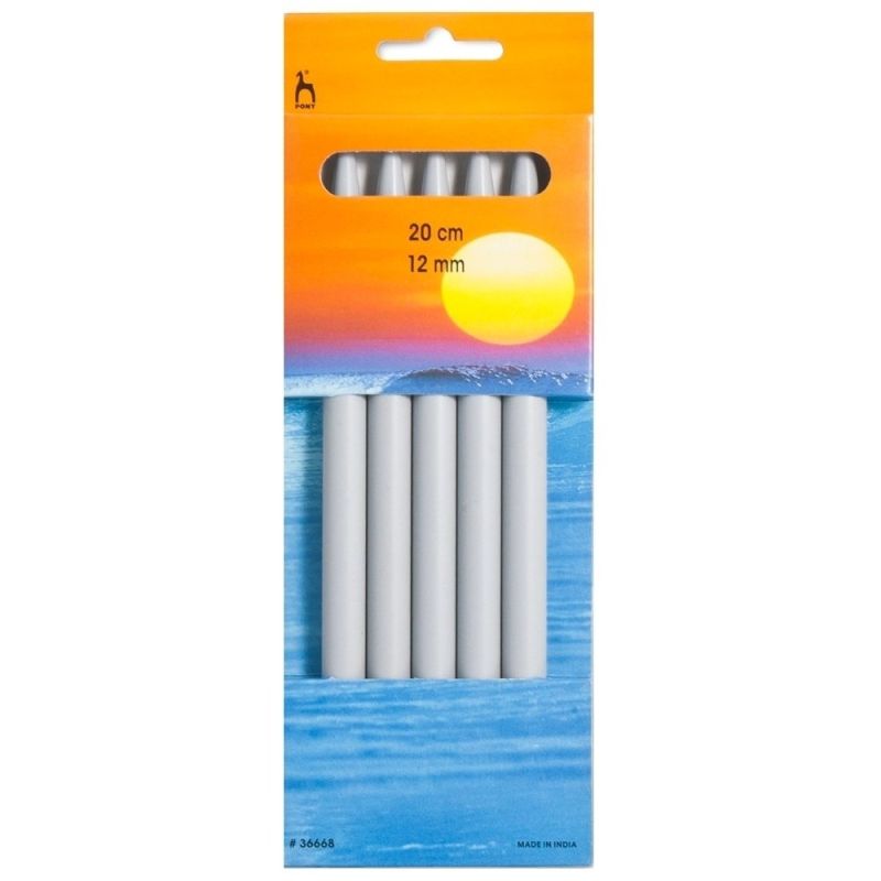 Ponožková jehlice PONY, hliníková, 5 kusů, délka 20cm, velikost 12mm