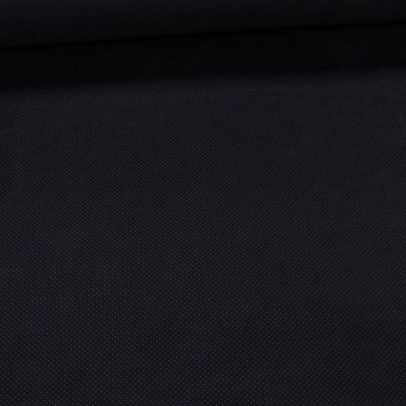 Potahová látka do auta na dveře a sedadla, tapecírunk, velur ALCANTARA, černá hebká, š.150cm (látka v metráži)