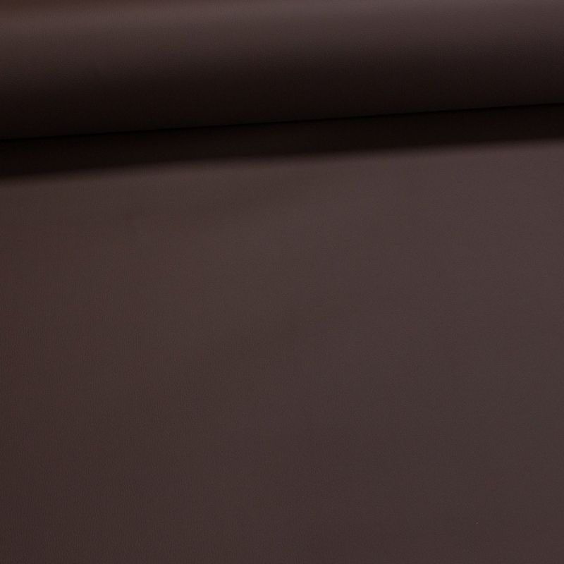 Potahová látka čalounická KOŽENKA FSO SOFT PU FSO_8/7, silná, čokoládově hnědá, š.145cm, 520g/m2 (látka v metráži)