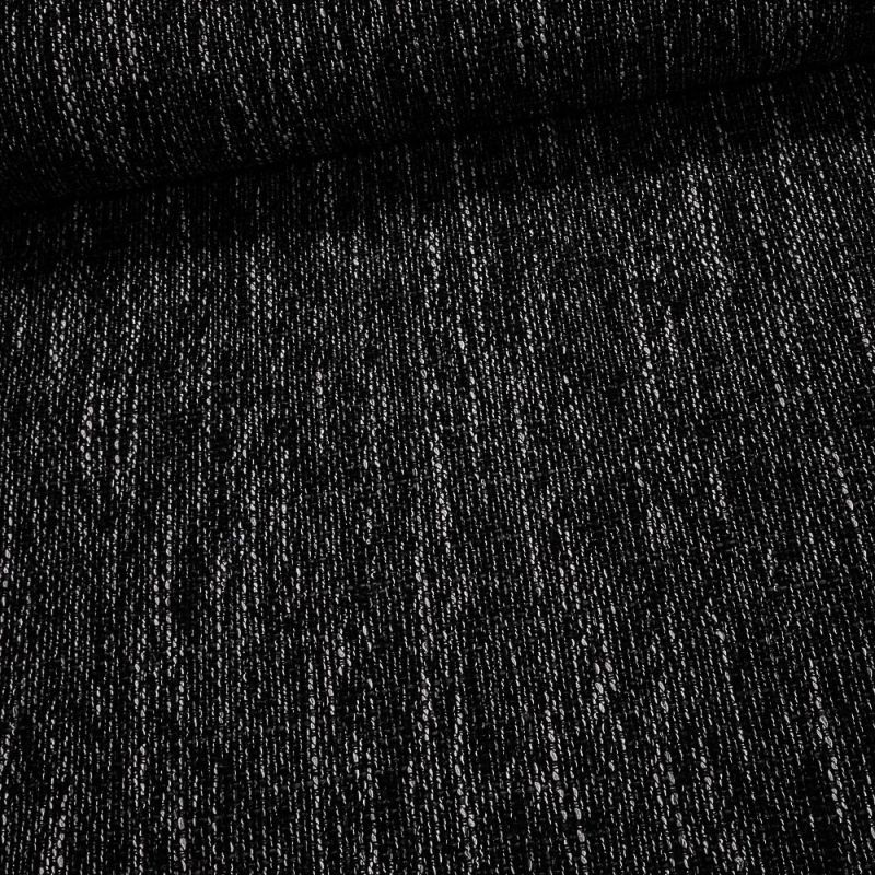 Potahová látka MAGMA 10 žíhaná, černá, šířka 145cm (látka v metráži)