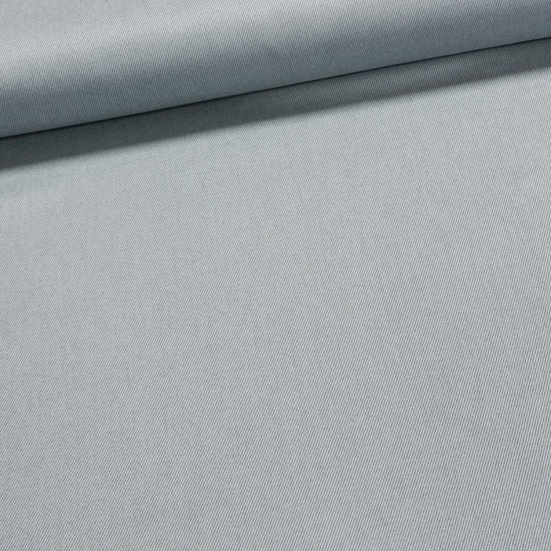 Potahové akrylové plátno (dralon, teflon) na zahradní nábytek, uni jednobarevná šedá, šikmý tkaný proužek, oboustranná, š.140cm (látka v metráži)