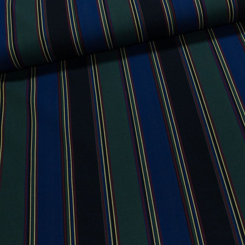 Potahové akrylové plátno (dralon, teflon) na zahradní nábytek, zeleno-modrý pruh, š.140cm (látka v metráži)