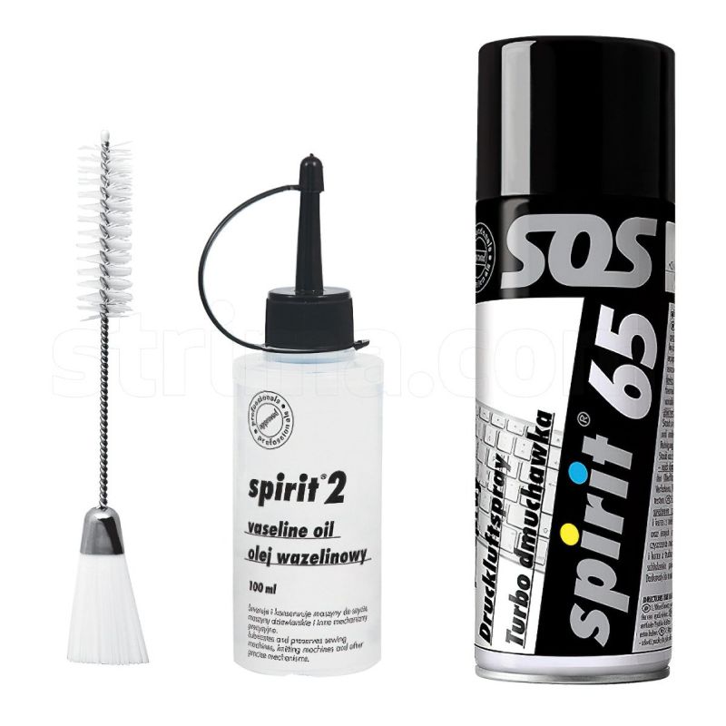 Sada na čištění šicího stroje TEXI 4079, stlačený vzduch, olej a kartáček