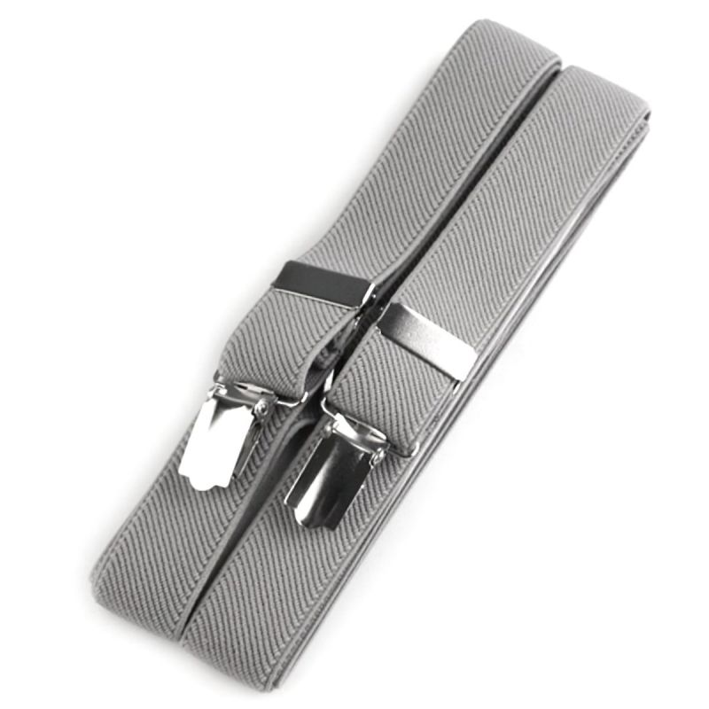 Šle pánské, délka 125cm, šíře 2,5cm, tvar X, šedo-béžové, 650254/18