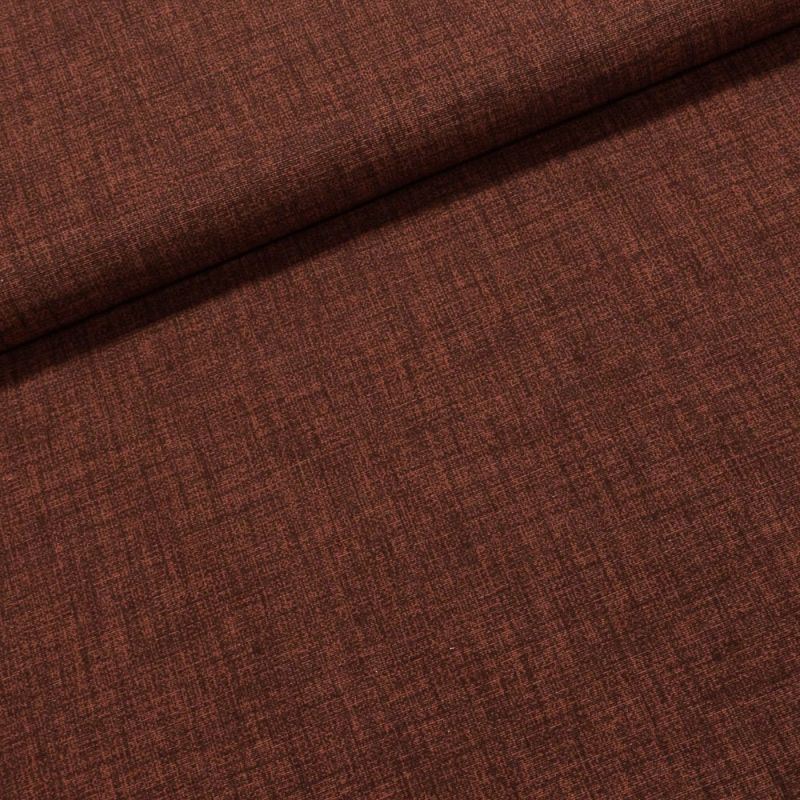 Směsové plátno EDGAR 31 tmavě rezavý melír, š.140cm (látka v metráži)