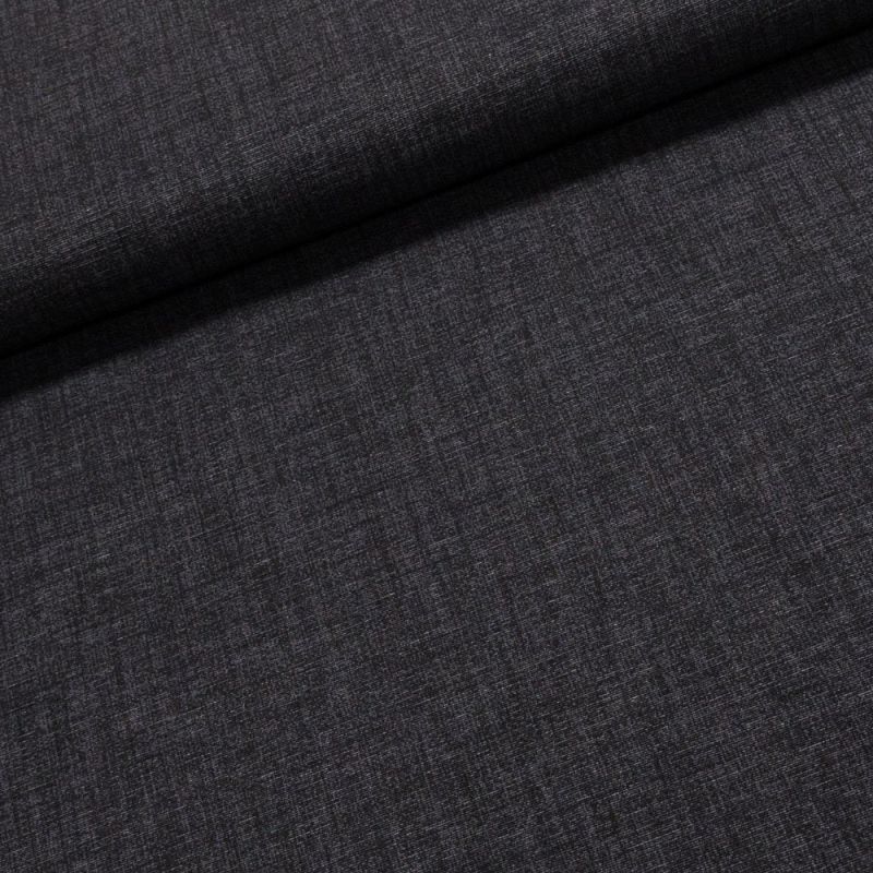 Směsové plátno EDGAR 46 tmavě šedý melír, š.140cm (látka v metráži)