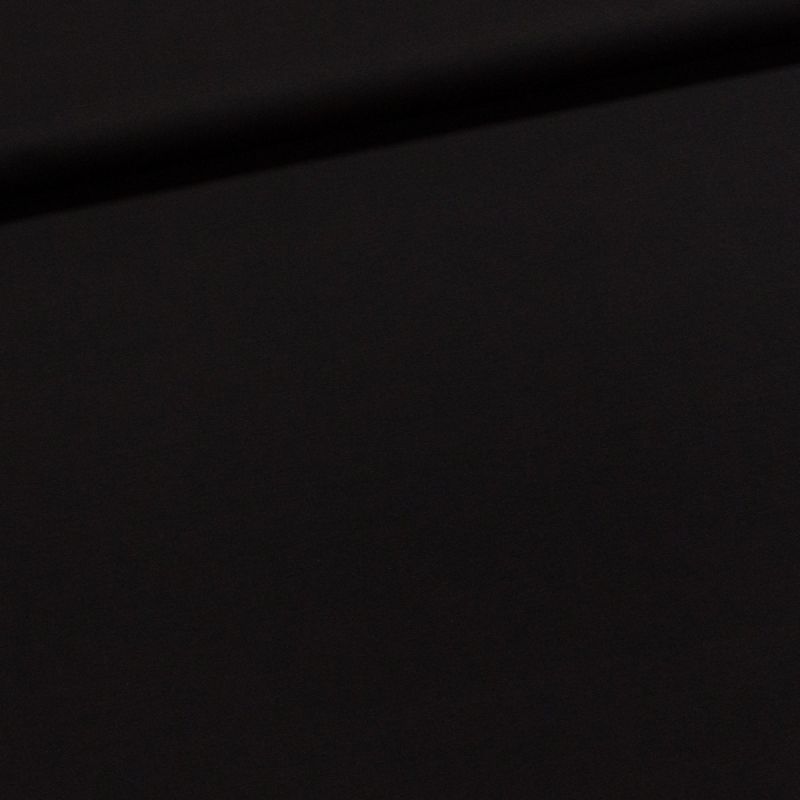 Směsový úplet DT-23088 UNI jednobarevný černý, š.150cm (látka v metráži)