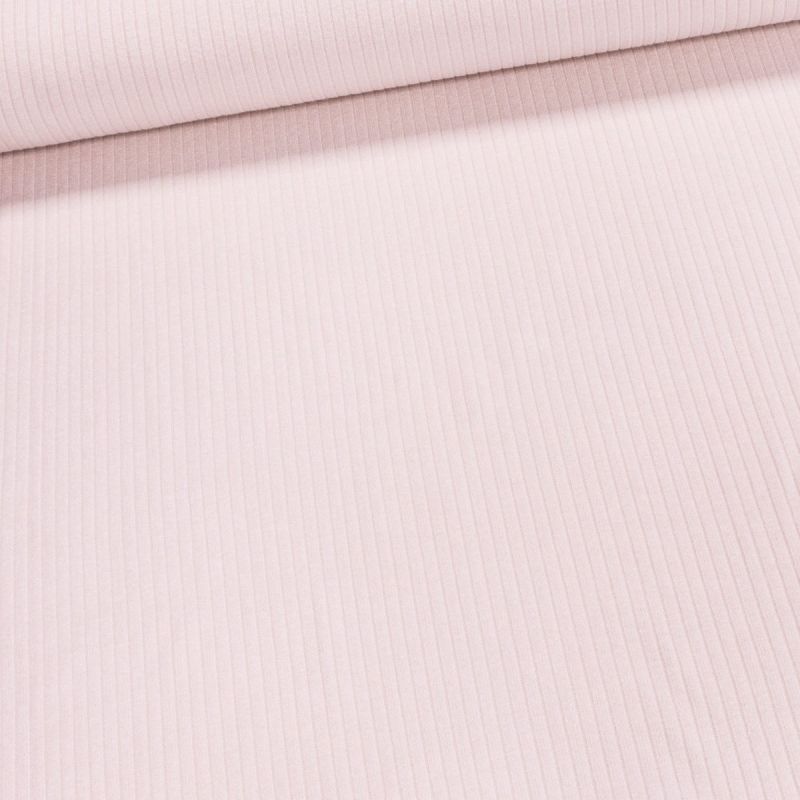 Směsový úplet / svetrovina N6534 ZUZI, jednobarevná světle růžová, š.155cm (látka v metráži)