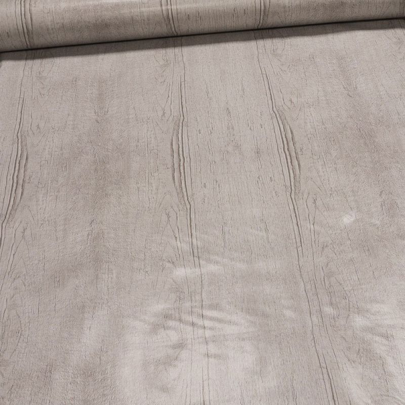 Ubrus PVC s textilním podkladem 123-2, světle béžové dřevo, š.140cm (metráž)