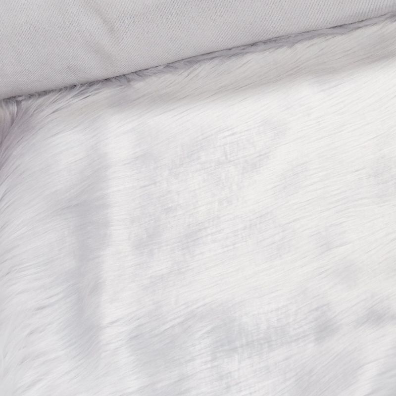 Umělá kožešina 8916 386-50 dlouhý chlup, světle šedá, šíře 150cm (metráž)