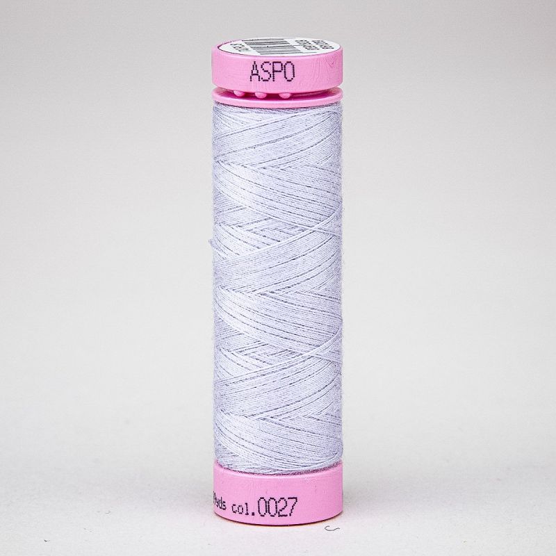 Univerzální šicí nit Amann ASPO 120 polyesterová, bledá fialová 0027, návin 100m 