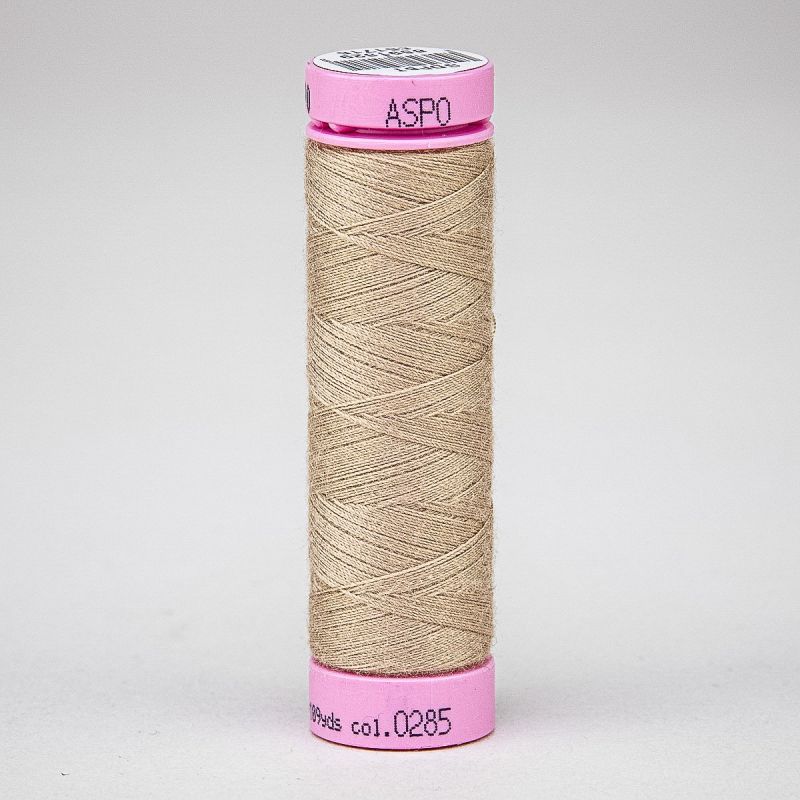 Univerzální šicí nit Amann ASPO 120 polyesterová, béžová 0285, návin 100m 