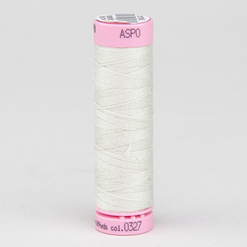 Univerzální šicí nit Amann ASPO 120 polyesterová, hedvábně bílá 0327, návin 100m 