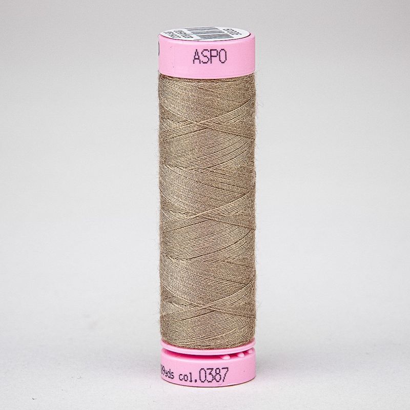 Univerzální šicí nit Amann ASPO 120 polyesterová, bronzově hnědá 0387, návin 100m