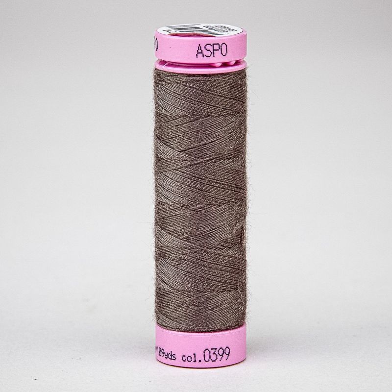 Univerzální šicí nit Amann ASPO 120 polyesterová, hnědá nafialovělá 0399, návin 100m 