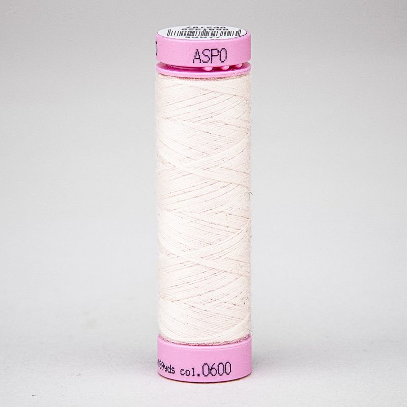 Univerzální šicí nit Amann ASPO 120 polyesterová, růžovo-krémová 0600, návin 100m 