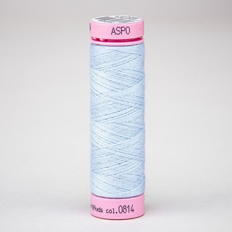 Univerzální šicí nit Amann ASPO 120 polyesterová, studená modrá 0814, návin 100m 