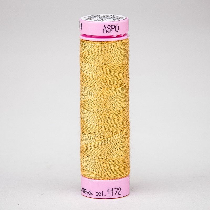 Univerzální šicí nit Amann ASPO 120 polyesterová, okrovo-oranžová 1172, návin 100m