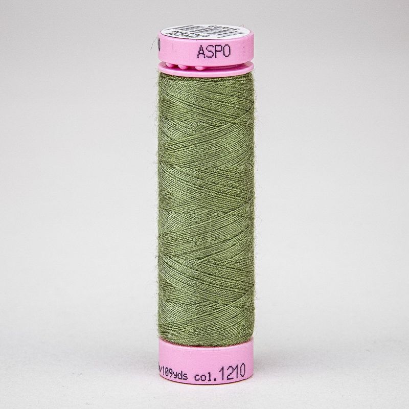 Univerzální šicí nit Amann ASPO 120 polyesterová, světlá khaki 1210, návin 100m 