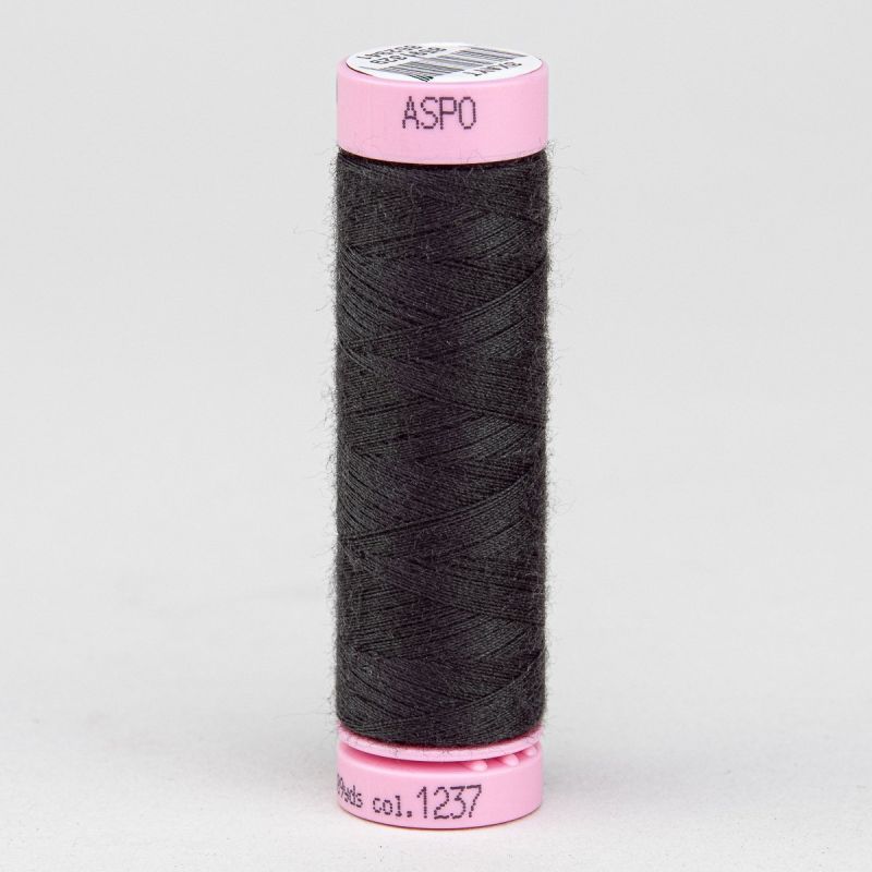 Univerzální šicí nit Amann ASPO 120 polyesterová, tmavě šedá antracitová 1237, návin 100m 
