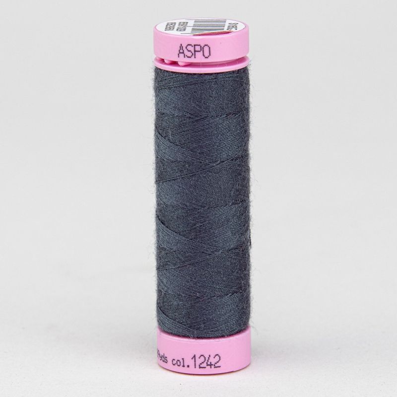 Univerzální šicí nit Amann ASPO 120 polyesterová, temná šedá 1242, návin 100m 