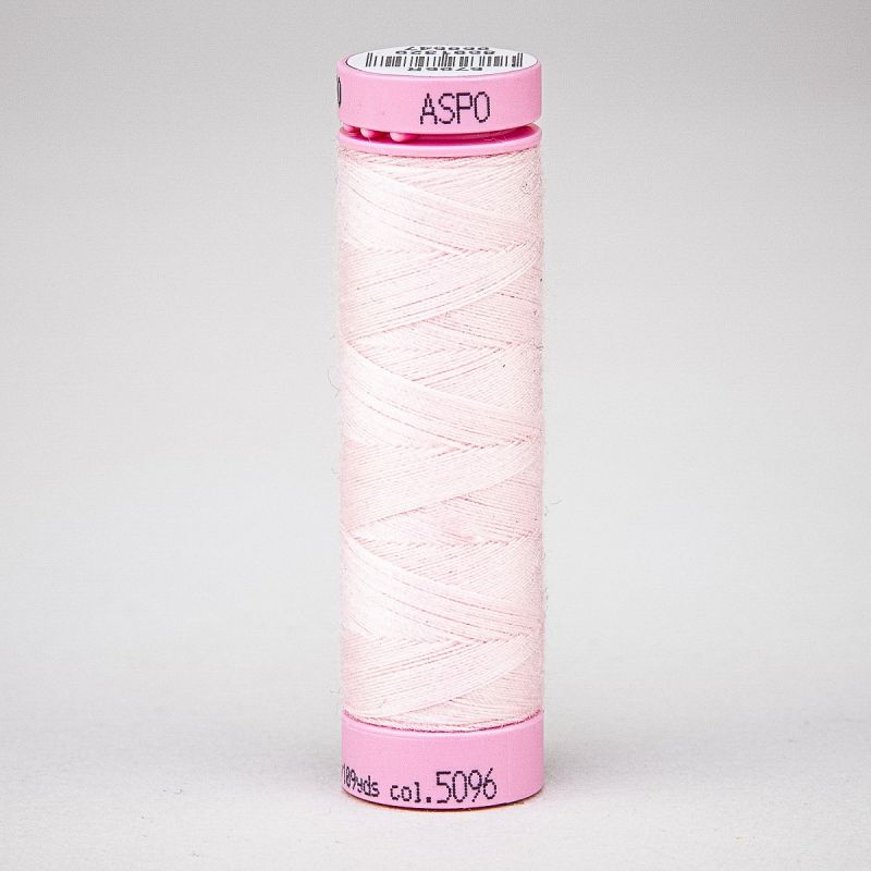 Univerzální šicí nit Amann ASPO 120 polyesterová, jemná růžová 5096, návin 100m 