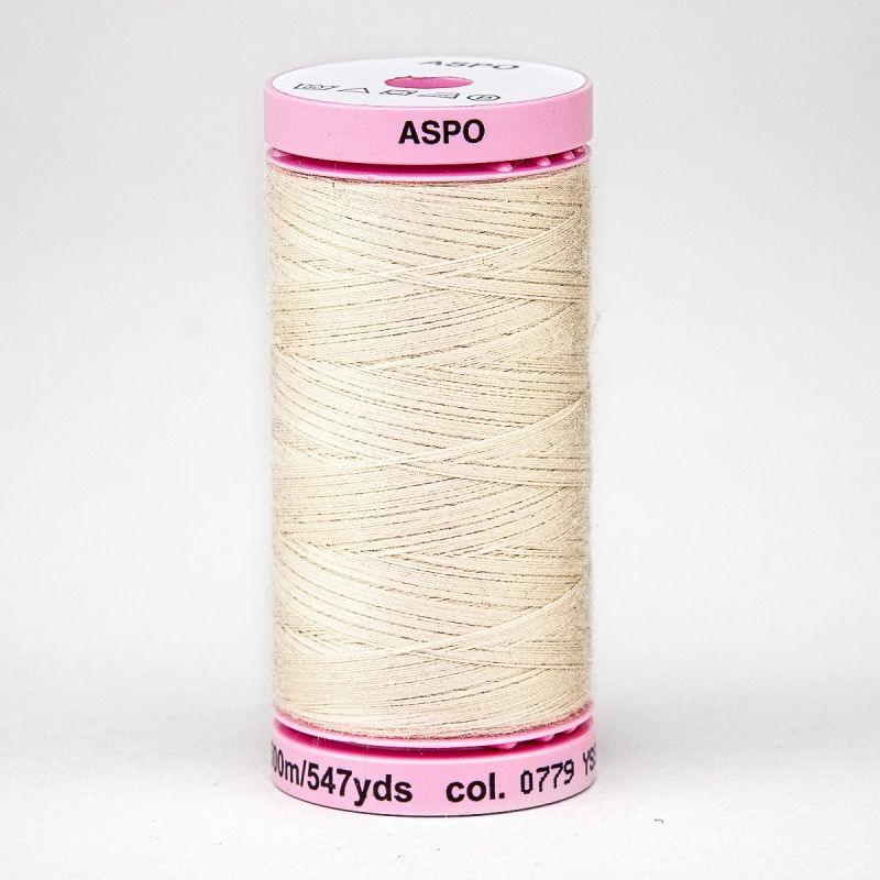 Univerzální šicí nit Amann ASPO 120 polyesterová, tmavá šampaň 0779, návin 500m 