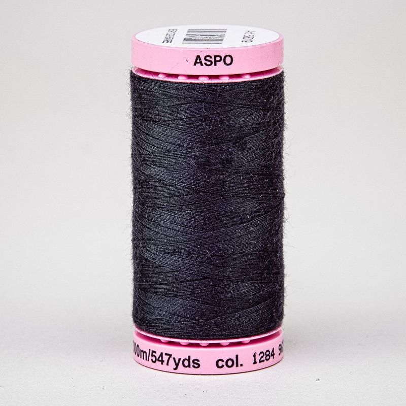 Univerzální šicí nit Amann ASPO 120 polyesterová, antracitová 1284, návin 500m 