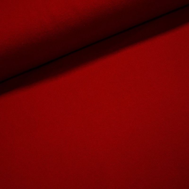 Bavlněný úplet TEPLÁKOVINA 81980245 UNI jednobarevná červená, š.180cm (látka v metráži)