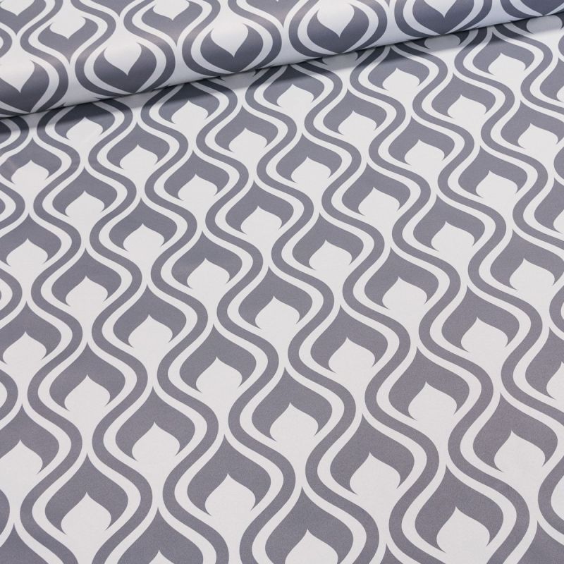 Zatemňovací / termoizolační závěs, blackout 10121/04 šedé plamínky, šířka 150cm (látka v metráži)