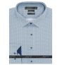 Pánská košile Lui Bentini, světle modrá vzorovaná LDS231, dlouhý rukáv, slim fit