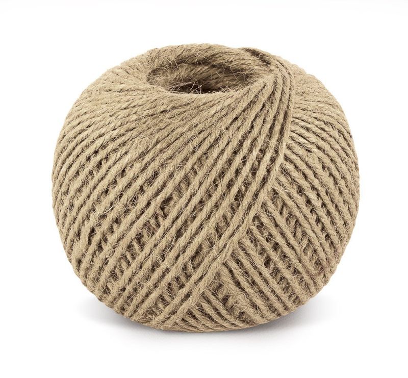 Jutový motouz, špagát PŘÍRODNÍ, REŽNÁ 2254/101, 200g, průměr 1,75mm, návin 130m