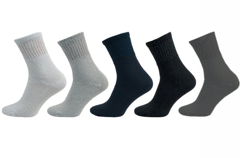 Ponožky teplé froté 1212, jednobarevné, jemný svěr lemu, unisex, 1 pár, (více velikostí, barev)