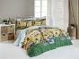 Povlečení Matějovský JOSEF LADA DĚTSKÉ HRY V LÉTĚ, žluto-zelené, bavlna hladká digitál, 140x200cm + 70x90cm