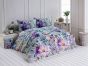Povlečení Matějovský AURELIA, fialové květy na světle modré (více materiálů, rozměrů)