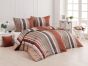 Povlečení Matějovský LORD, proužky, rezavo-šedá, bavlna hladká, 140x200cm + 70x90cm