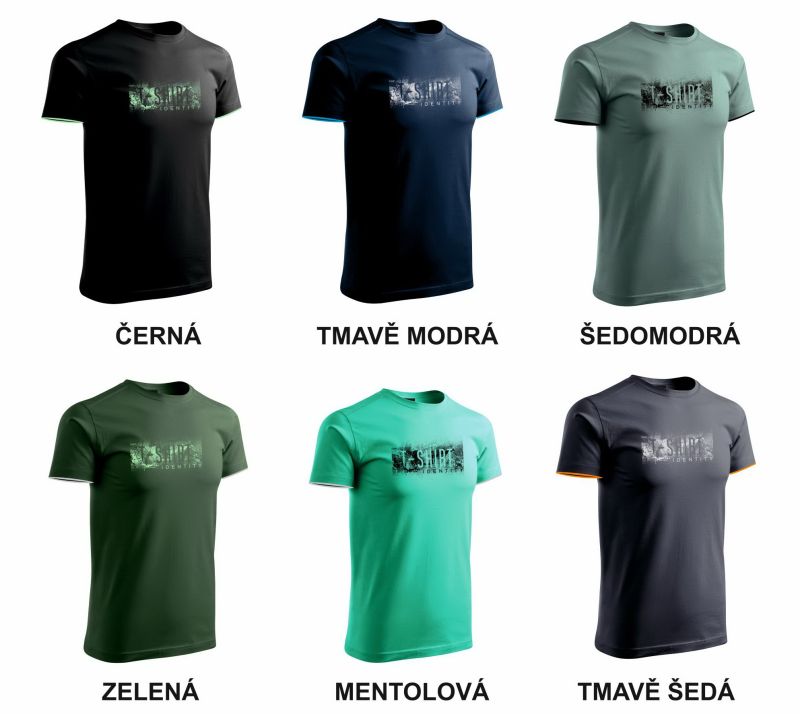 Pánské tričko SCHARF S00303 bavlněné, krátký rukáv, více barev, více velikostí