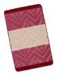 Koupelnová předložka BANY, CHEVRON BURGUNDY, vínová (více rozměrů)