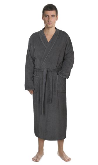 Župan FROTÉ 4825/042 šedý, bavlněné froté, pánský (více velikostí)