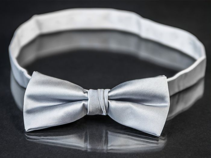 Motýlek pánský AMJ stříbrný MP017