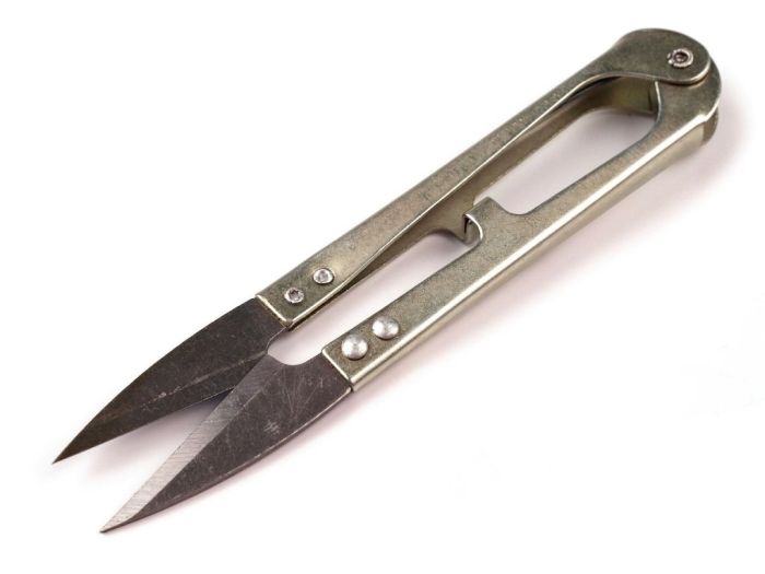 Cvakací nůžky (cvakačky) různobarevné, celokovové, délka 10cm